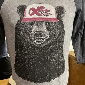 Westcoastees baseball shirt Lucky Beer Bear xsmall
